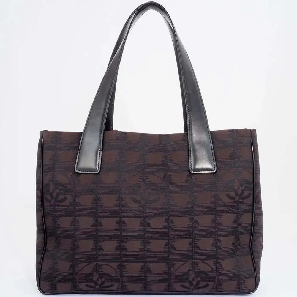 CHANEL Brown Leather Tote Bag